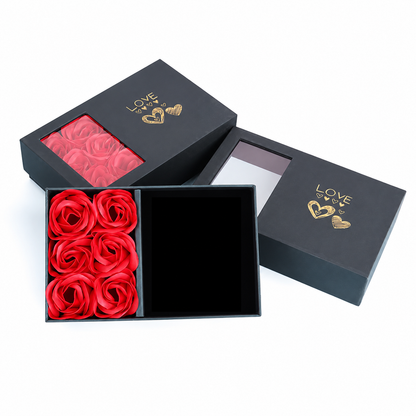 Coffret cadeau de roses éternelles